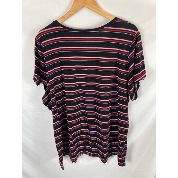 Torrid Slim Fit Feather Light Slub Crew Neck Raglan Cuffed Sleeve Tee Size 4X - Picture 7 of 8